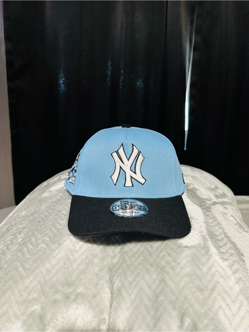New Era Light Blue and Black New York Yankees Kids Cap